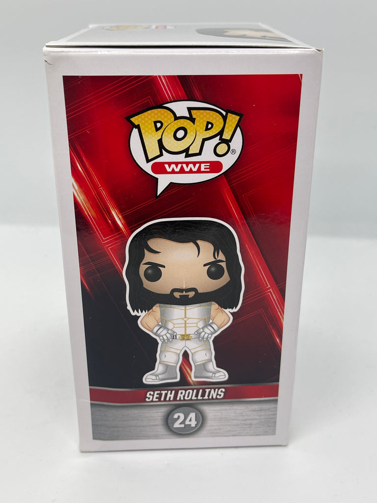 WWE Seth Rollins White Suit FYE Exclusive Pop Vinyl FanBase