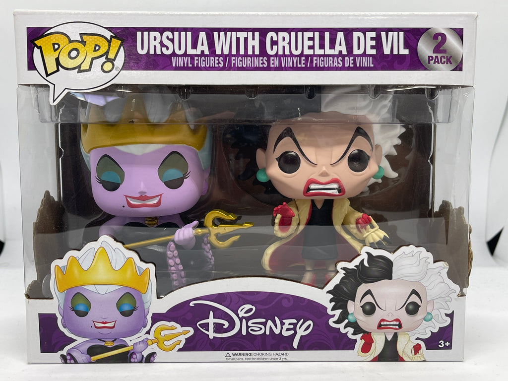 Disney - Ursula with Cruella De Vil 2-Pack Pop! Vinyl