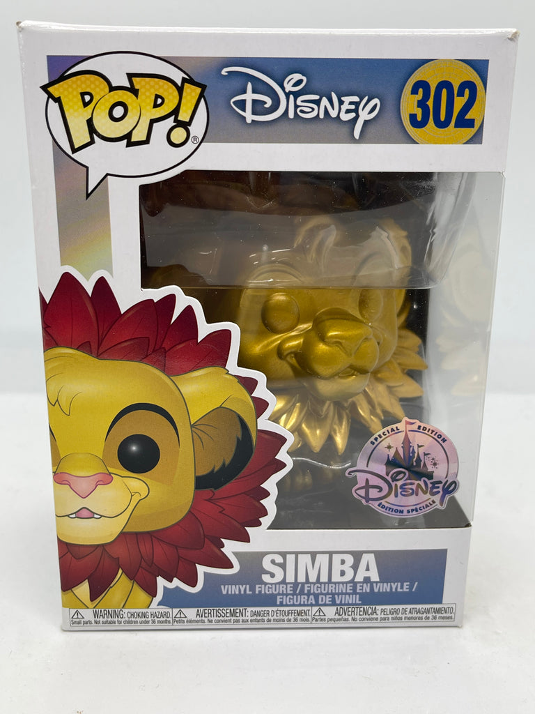 The Lion King - Simba (Gold) Disney Store Exclusive Pop! Vinyl ...