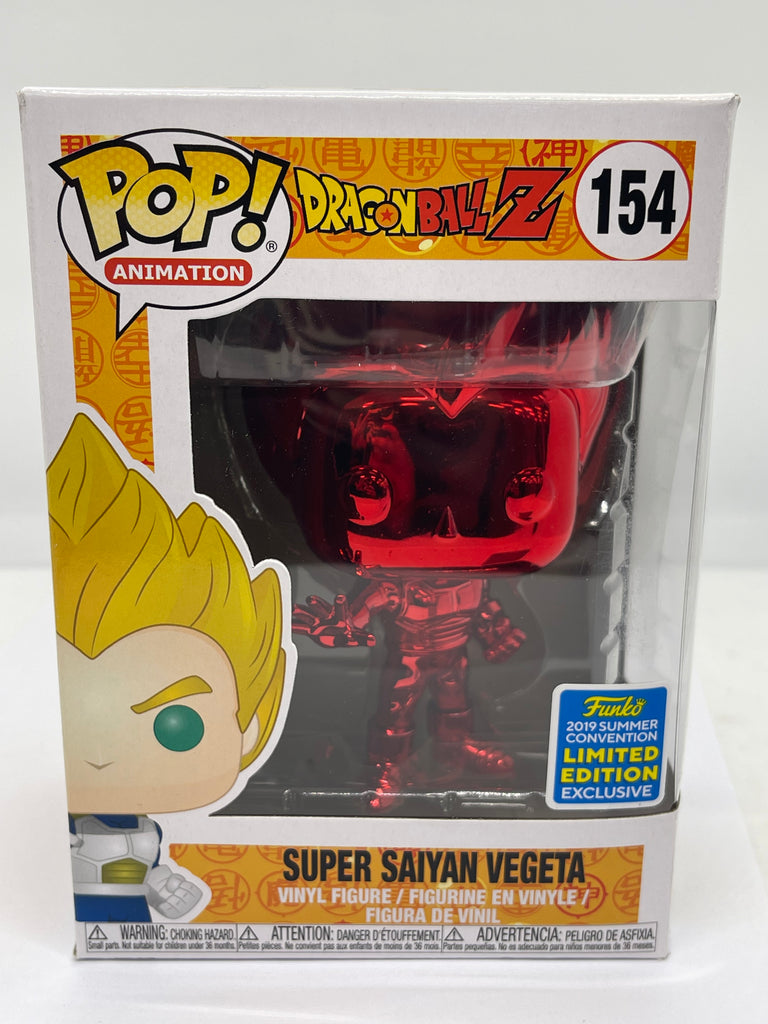 Dragon Ball Z - Super Sayian Vegeta Red Chrome NYCC 2018 Exclusive Pop! Vinyl