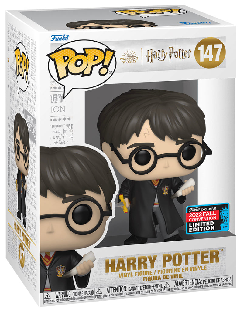 Harry Potter - Harry Potter with Gryffindor Sword and Basilisk Fang NYCC 2022 Exclusive Pop! Vinyl [RS]