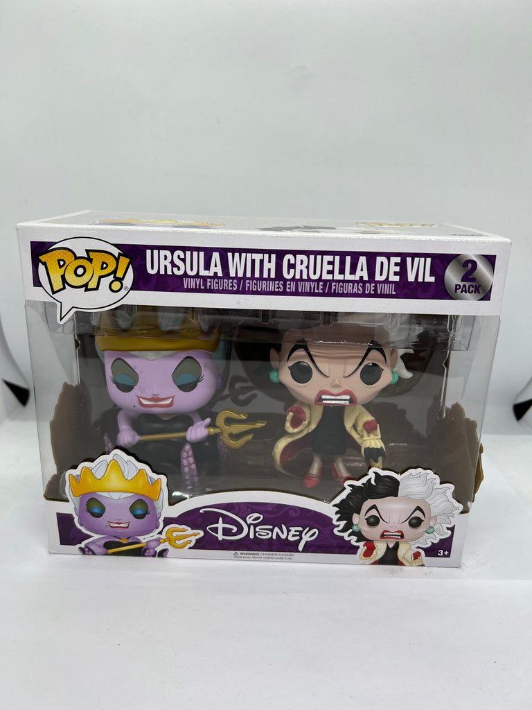 Disney - Ursula with Cruella 2-Pack Pop! Vinyl